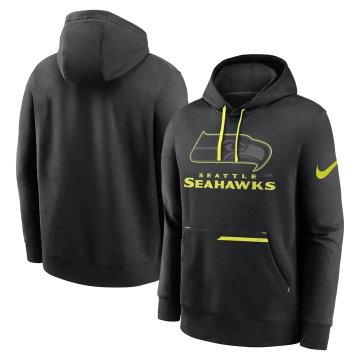 Sweat à capuche en molleton NFL Volt Seattle Seahawks 23 BLK