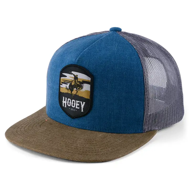Casquette HOOey Cheyenne Patch Trucker bleu/marr.