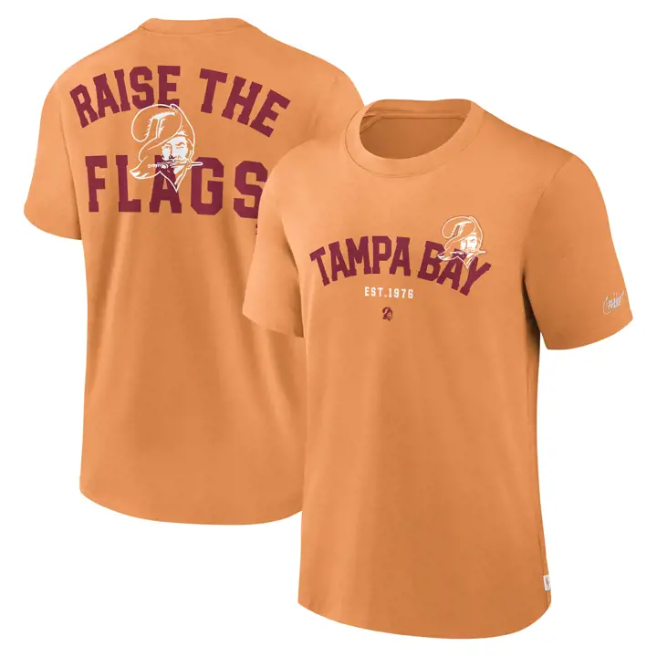 T-shirt à manches courtes Slogan NFL Rewind Tampa Bay Buccaneers 23 ORG