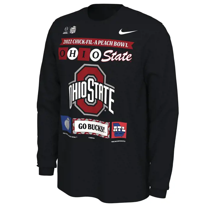 T-shirt illustration CFP NCAA Buckeyes de l'Ohio 22-23 B