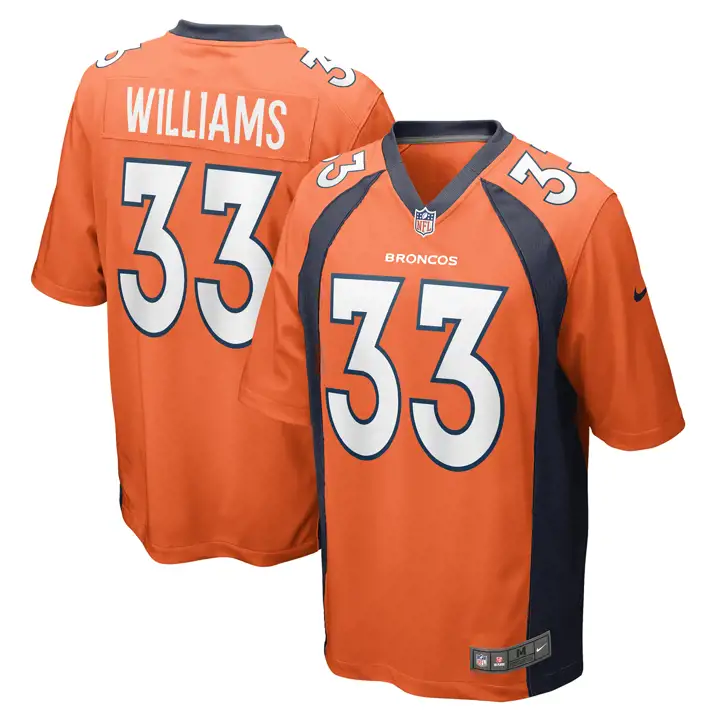 Maillot de match NFL des Broncos de Denver 23 Javonte Williams original