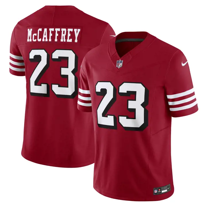 San Francisco 49ers Maillot NFL Vapor Fuse 23 Christian McCaffrey