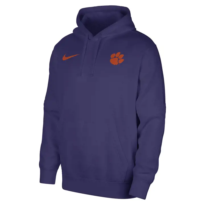 Clemson Tigers M NK CLUB HOODIE PO pur