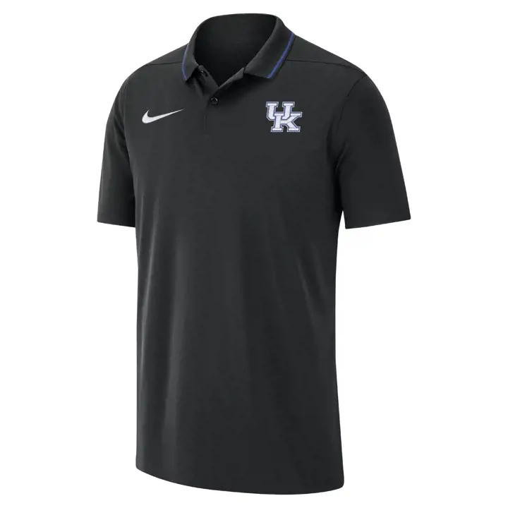 Kentucky Wildcats M NK DF COACHES POLO SS noir