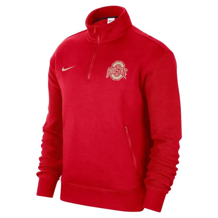 Ohio State Buckeyes NCAA CAMPUS HALF-ZIP 23 rouge
