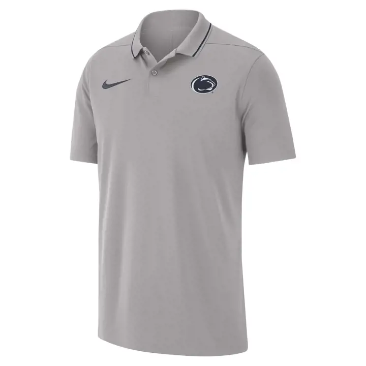 Penn State Nittany Lions M NK DF COACHES POLO SS gry
