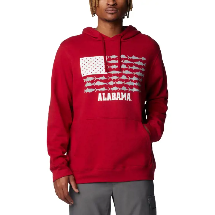 Hoodie Alabama Crimson Tide NCAA CLG PFG Fish Flag II CRIM