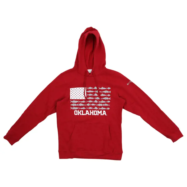 Sweat à capuche Oklahoma Sooners NCAA CLG PFG Fish Flag II CRIM