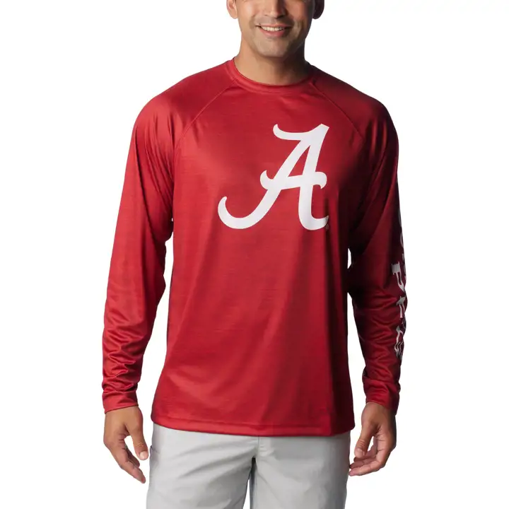 Alabama Crimson Tide NCAA CLG Terminal Tackle Heather Manches Longues T-Shirt