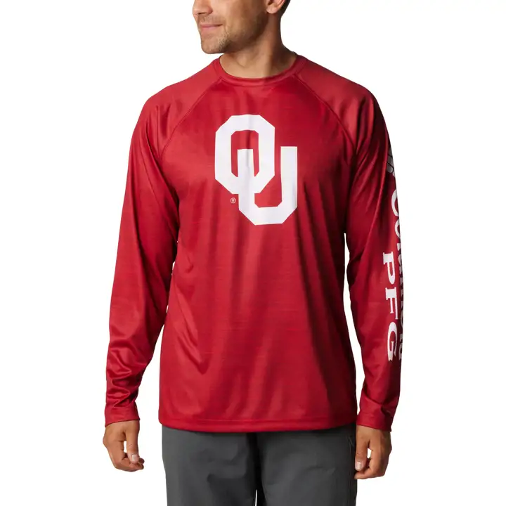 T-shirt manches longues Terminal Tackle chiné Oklahoma Sooners NCAA CLG