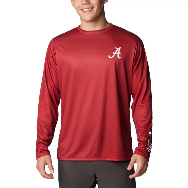 T-shirt Alabama Crimson Tide NCAA PHG Terminal Shot manches longues CRIM