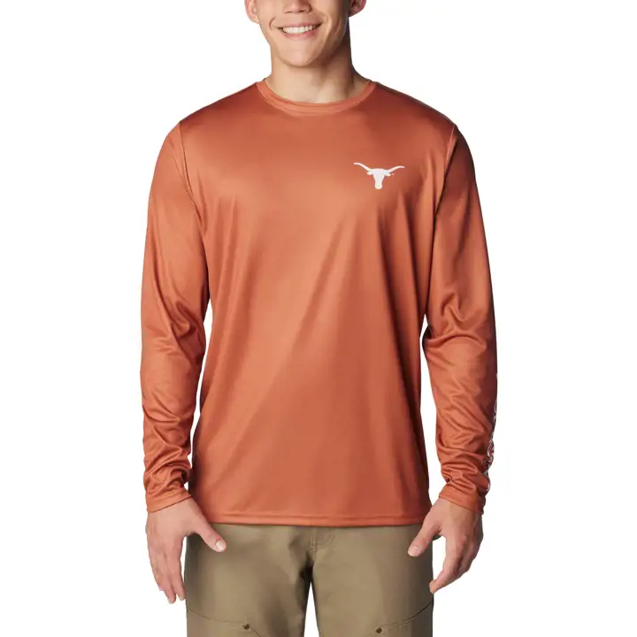 T-shirt TEX ORG manches longues Terminal Shot NCAA des Texas Longhorns