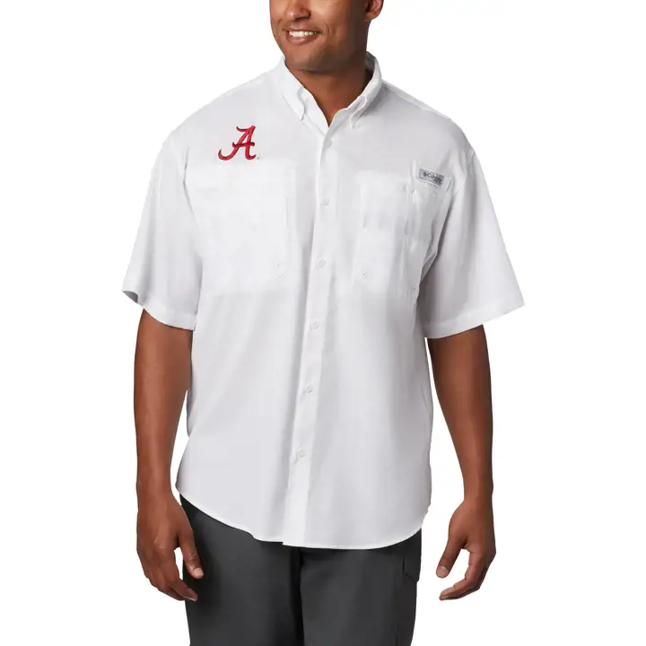 Alabama Crimson Tide NCAA Tamiami Shirt BLANC