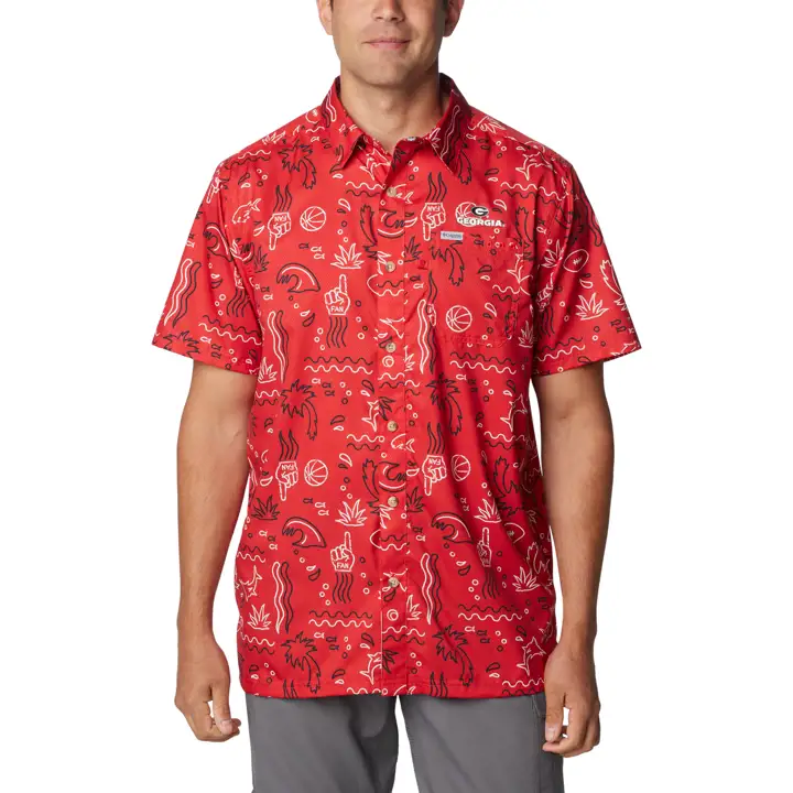 T-shirt ROUGE Georgia Bulldogs NCAA Super Slack Tide