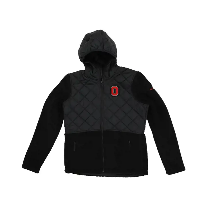 Veste zippée Ohio State Buckeyes NCAA pour femme, Gris, modèle "Creasted Peak"