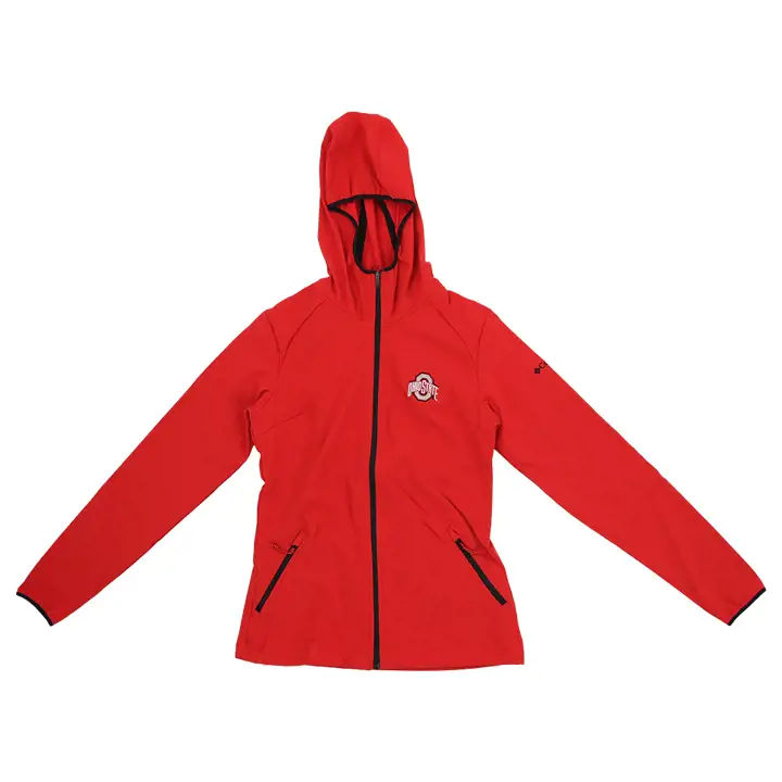 Veste softshell rouge Canyon Ohio State Buckeyes NCAA pour femme