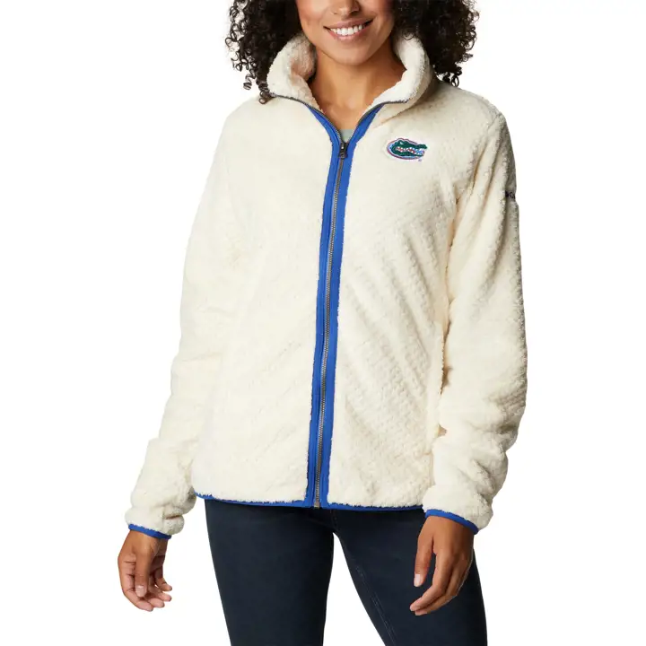 Veste polaire zippée Florida Gators NCAA Fireside II Sherpa FZ pour femme - Crème