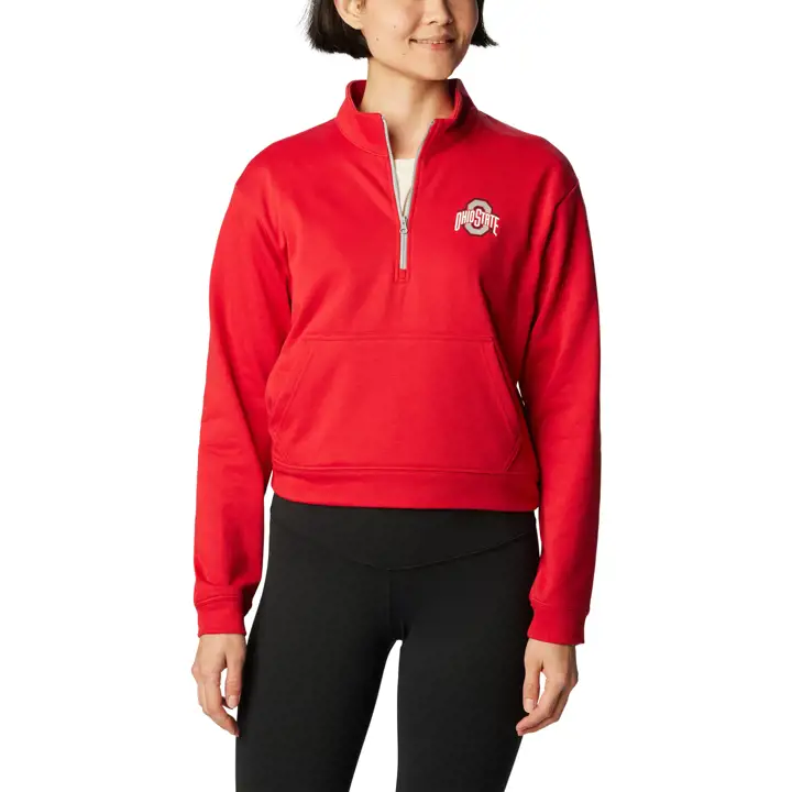 Ohio State Buckeyes NCAA Femme Trek French Terry 1/4 Zip