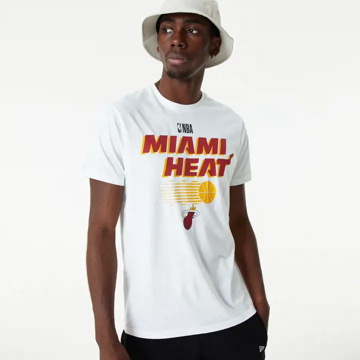 MIAMI HEAT NBA TEAM TEE GRAPHIQUE BLANC