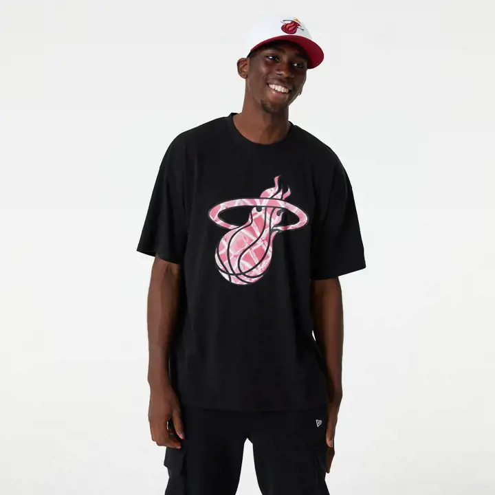 TEE LOGO ENCASTRÉ MIAMI HEAT NBA NOIR