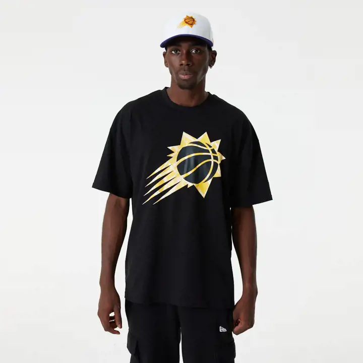 PHOENIX SUNS NBA INFILL LOGO OS TEE BLK