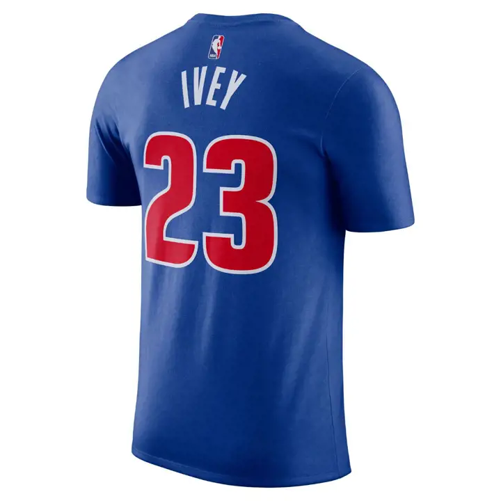 T-SHIRT JOUEUR NBA ICON DETROIT PISTONS JADEN IVEY N&N Bleu