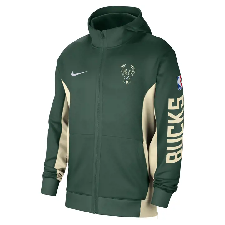 MILWAUKEE BUCKS NBA SHOWTIME FZ HOOD vert forêt/ crème/ crème