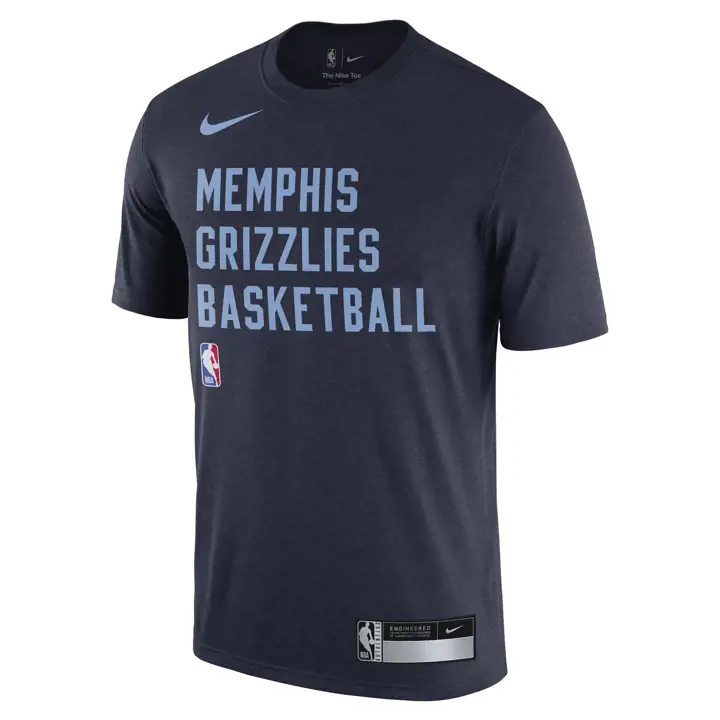 T-SHIRT D'ENTRAÎNEMENT LÉGENDE NBA MEMPHIS GRIZZLIES bleu marine