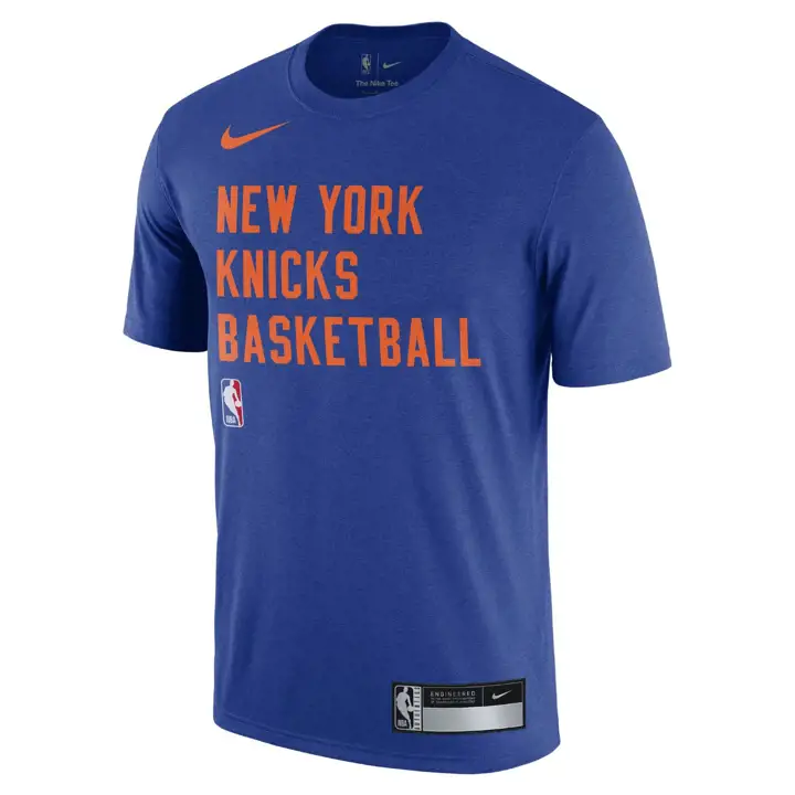 T-SHIRT D'ENTRAÎNEMENT LÉGENDE NBA NEW YORK KNICKS bleu