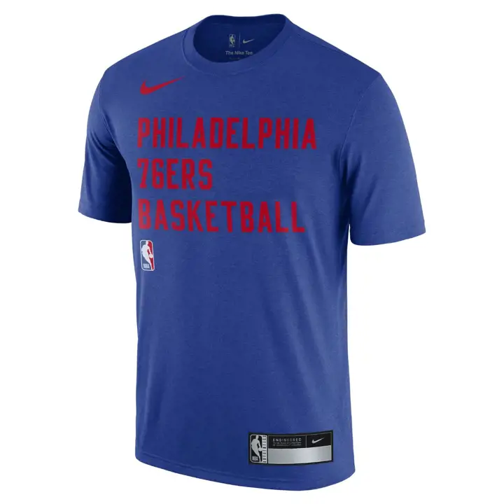 T-shirt d'entraînement bleu PHILADELPHIA 76ERS NBA LEGEND