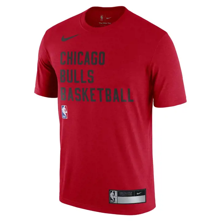 T-SHIRT D'ENTRAÎNEMENT LÉGENDE NBA CHICAGO BULLS rouge