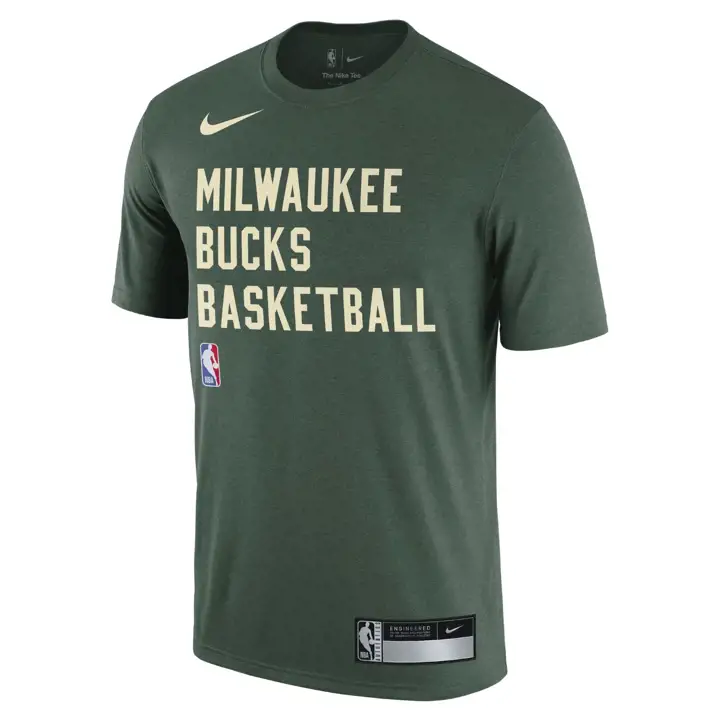 MILWAUKEE BUCKS NBA LEGEND PRACTICE TEE vert