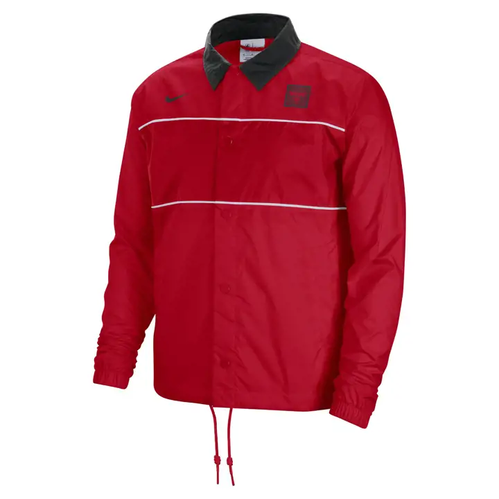 Veste d'entraîneur NBA CHICAGO BULLS rouge/ noir/ blanc