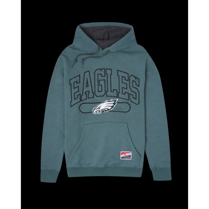 Sweat à capuche Philadelphia Eagles NFL New Era Pullover 23 DKGRN