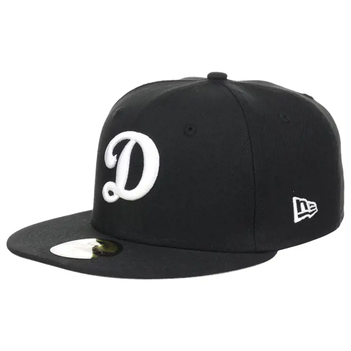 "Oklahoma City Dodgers MiLB B-Dub 59FIFTY « D » NOIR/BLANC"