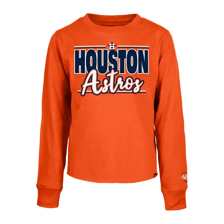 T-shirt Houston Astros MLB Wordmark Manches Longues pour Jeunes Filles