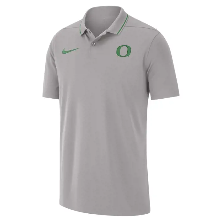 OREGON DUCKS NCAA DF Polo d'entraîneurs 23 GRIS