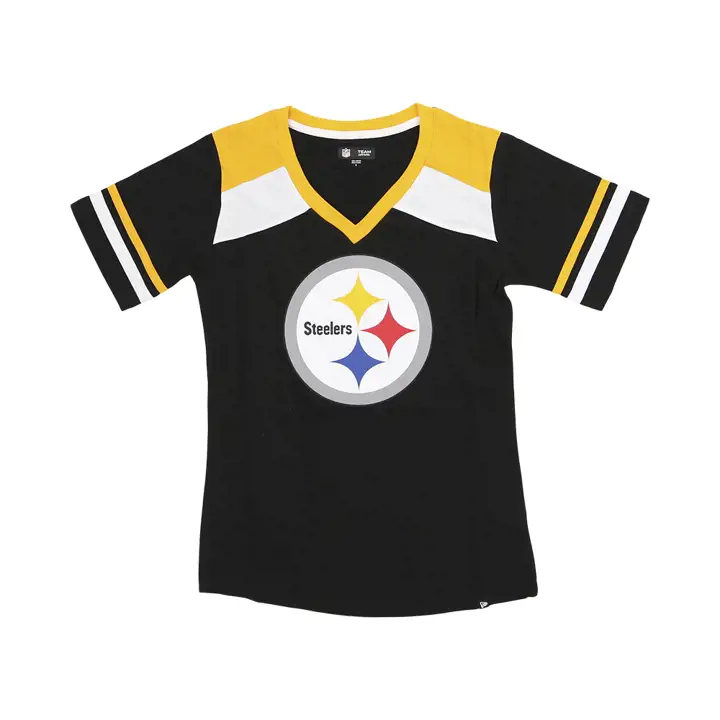 T-shirt Jersey Femme Pittsburgh Steelers NFL Bi-blend 23 blk