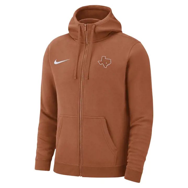 SWEAT À CAPUCHE EN POLAIRE ENTIÈREMENT ZIPPÉ NCAA TEXAS LONGHORNS ORG
