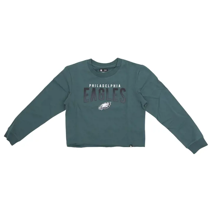 T-shirt court à manches longues Philadelphia Eagles NFL pour femme 23 vert foncé