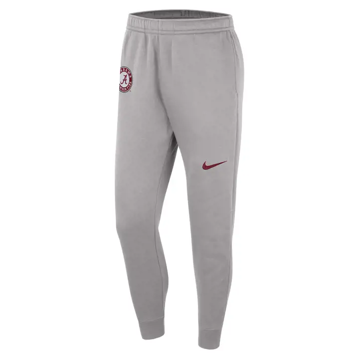 PANTALON EN MOLLETON CLUB NCAA ALABAMA CRIMSON TIDE GRIS CHINÉ/GRIS CHINÉ/CRAMOISI