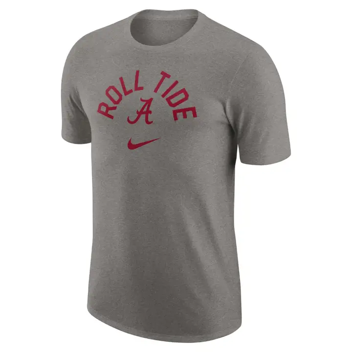 T-SHIRT RAS DU COU NCAA ALABAMA CRIMSON TIDE CAMPUS 23 GRIS C.