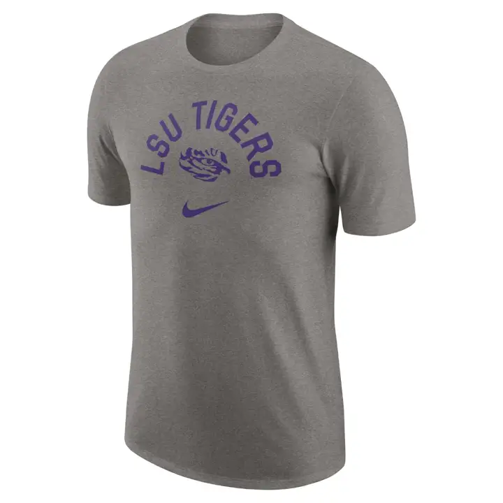 T-SHIRT RAS DU COU L.S.U. NCAA CAMPUS 23 GRIS H.