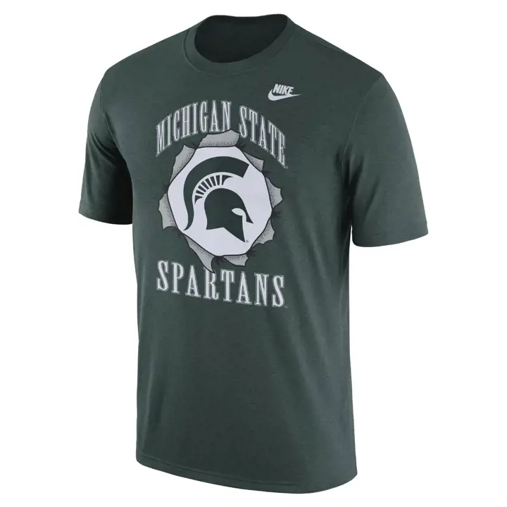 T-SHIRT RENTRÉE UNIVERSITAIRE MICHIGAN STATE SPARTANS NCAA 23 VERT