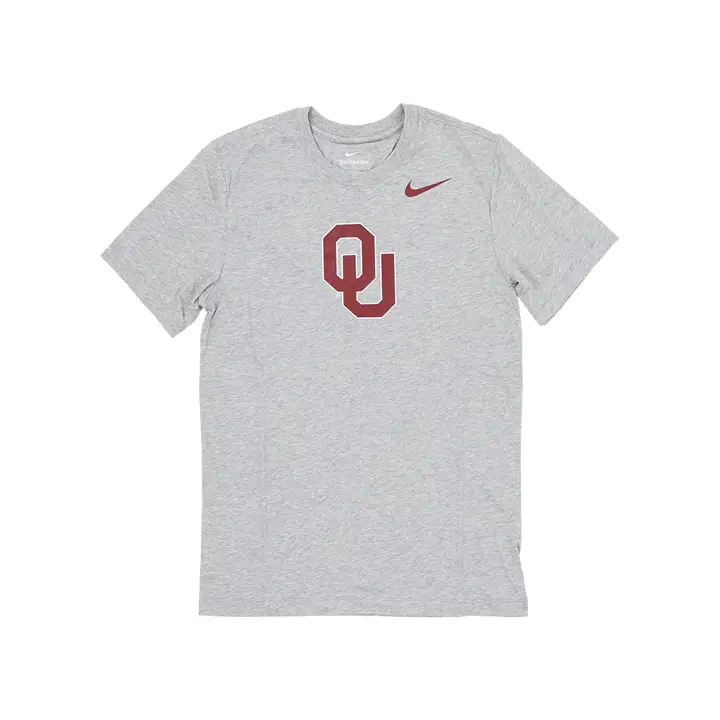 T-SHIRT RAS DU COU AUTHENTIQUE OKLAHOMA SOONERS NCAA 23 GRIS H.
