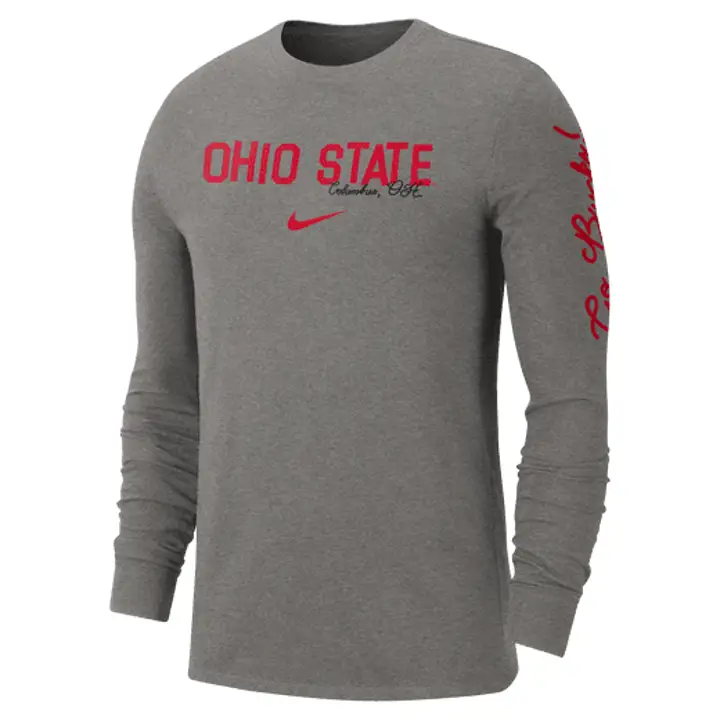 OHIO STATE BUCKEYES NCAA VARSITY GAME LS T-SHIRT 23 GRIS H