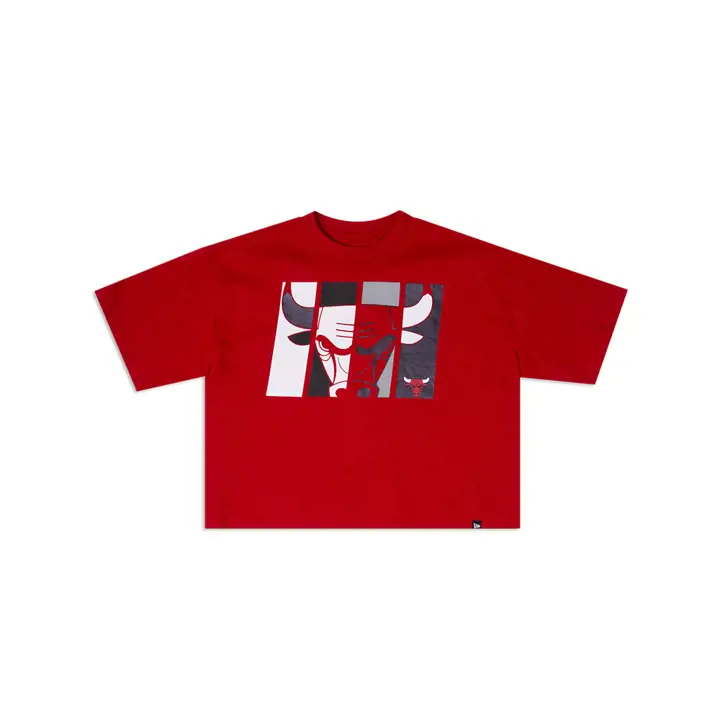 T-shirt court ample pour femme Chicago Bulls NBA 23 noir
