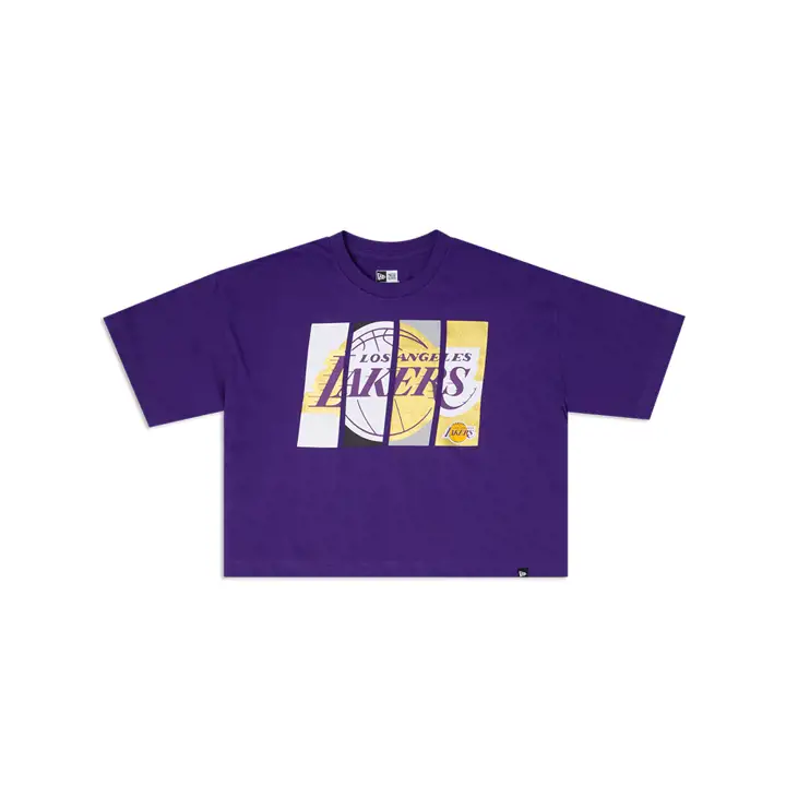 T-shirt Court Ample NBA Femme Los Angeles Lakers 23 pur