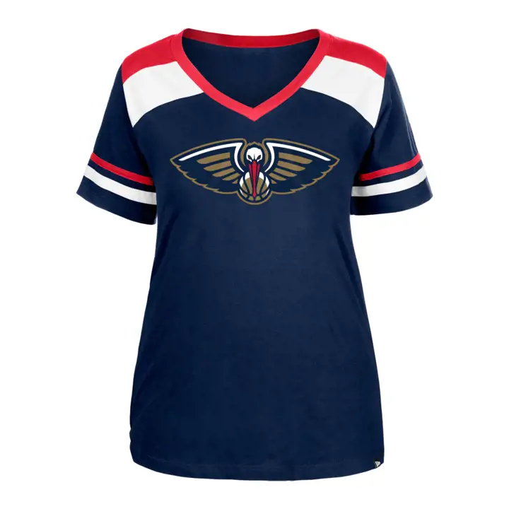 T-shirt en jersey femme bicolore New Orleans Pelicans NBA 23 (bleu foncé)