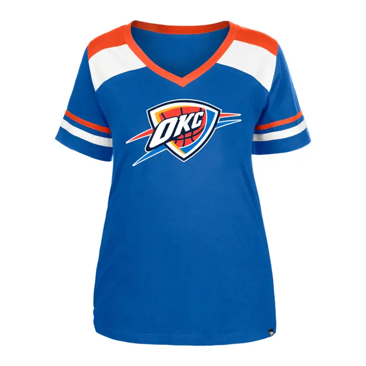 Oklahoma City Thunder NBA - T-shirt bi-matière pour femme - 23 - Bleu
